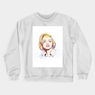 White Fur Session Crewneck Sweatshirt